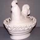 Milk Glass Hen on Nest