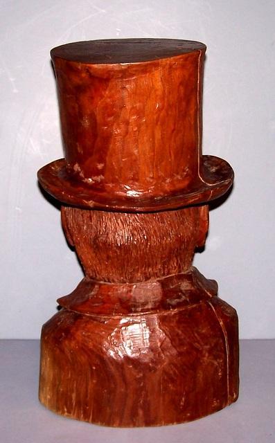 Walnut Bust of Charles Dickens