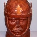 Walnut Bust of a King