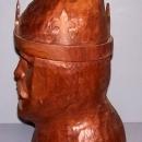 Walnut Bust of a King