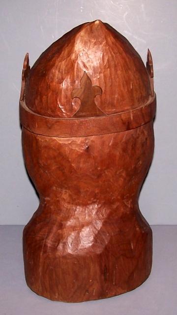 Walnut Bust of a King