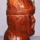 Walnut Bust of a King