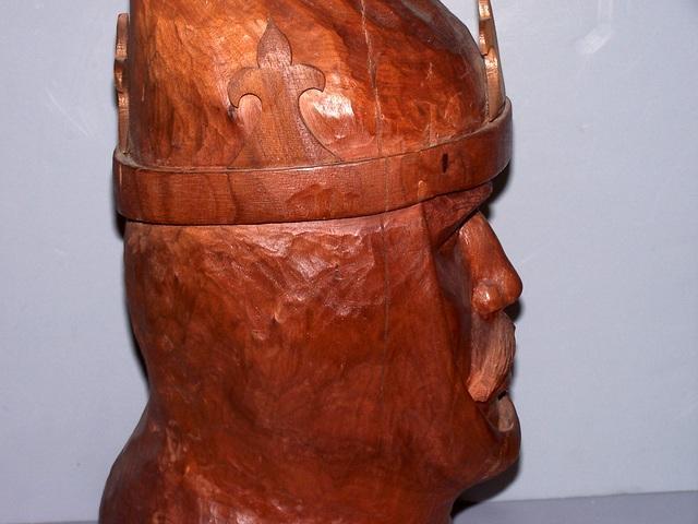 Walnut Bust of a King