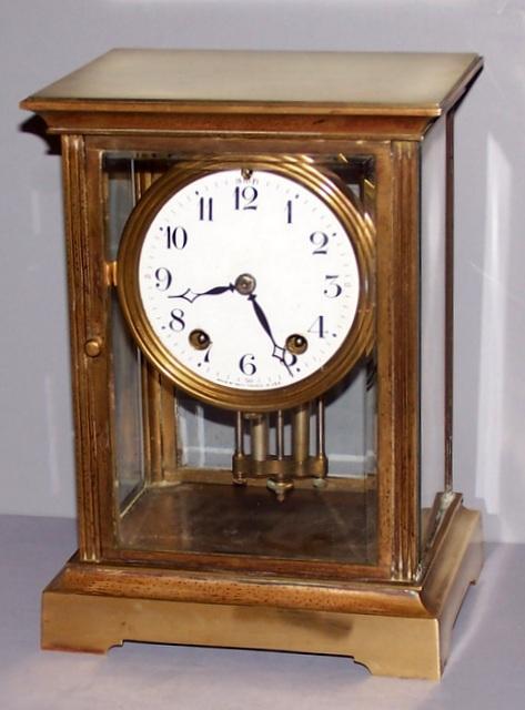 Seth Thomas Crystal Regulator Clock As Is