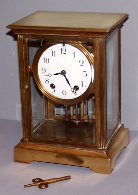 Seth Thomas Crystal Regulator Clock As Is