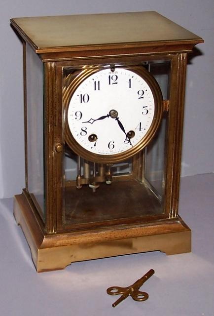 Seth Thomas Crystal Regulator Clock As Is