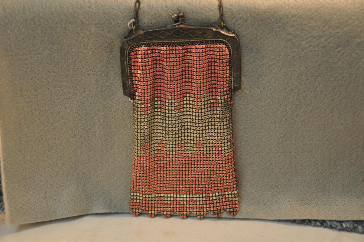 Mesh and Enamel purse