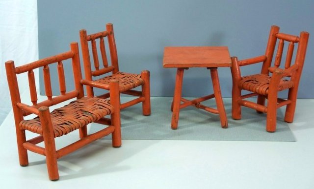 Childs Primitive Parlor Toy Set