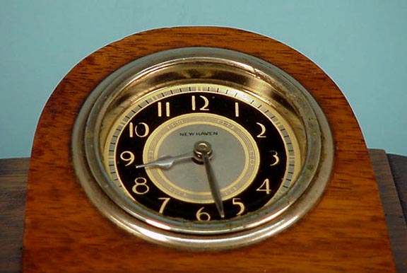 New Haven Walnut Desk Clock Clockmast