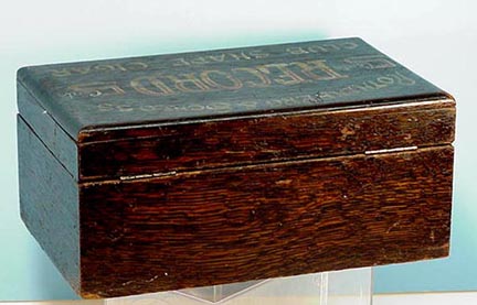 Rare Old Kansas City Oak Cigar Humidor