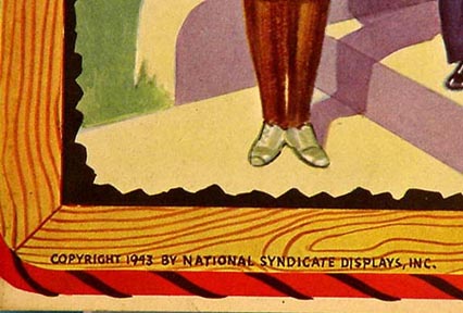 1943 School Days Stand-Up Cut-Out Dolls