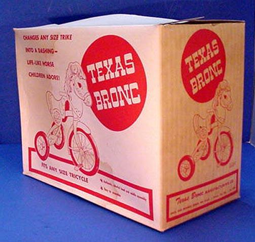 Texas Bronc plastic toy attach to tricycle