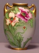 Nippon Vase with Flowers