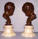 Bronze Boy Busts