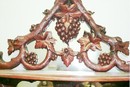 Beidemeier Mahogany glass cabinet with grape