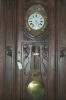 Rare French Oak/ Brass Corner Clock