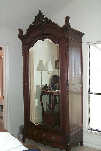 19th Century Rosewood Single Hand Carved
