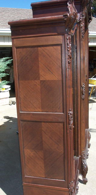 19th Century Rosewood Triple Hand Carved