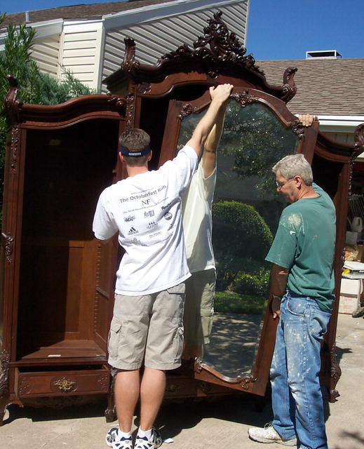 19th Century Rosewood Triple Hand Carved