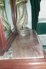 Solid Walnut sideboard china cabinet w/mirror