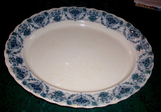 Grandma's Old Platter (Flo Blue?)