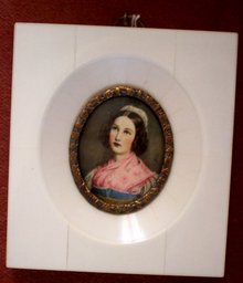 Miniature Portrait on Ivory Helene Sedlmayr