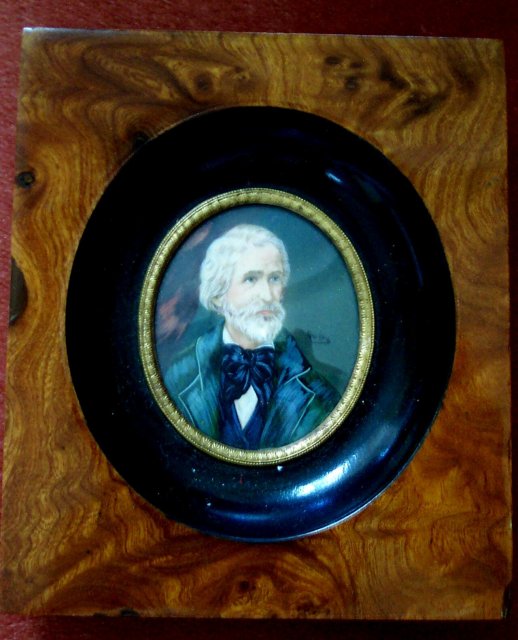 Miniature Signed Portrait of a