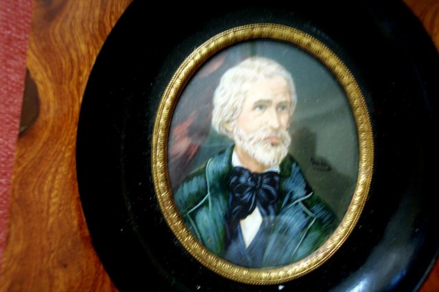 Miniature Signed Portrait of a