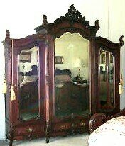 Antique Louis XV Rosewood King size bed