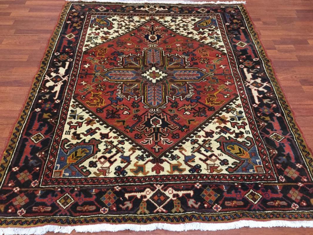 Vintage Persian Heriz Rug-4225