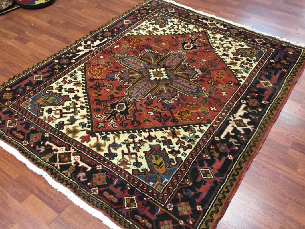 Vintage Persian Heriz Rug-4225