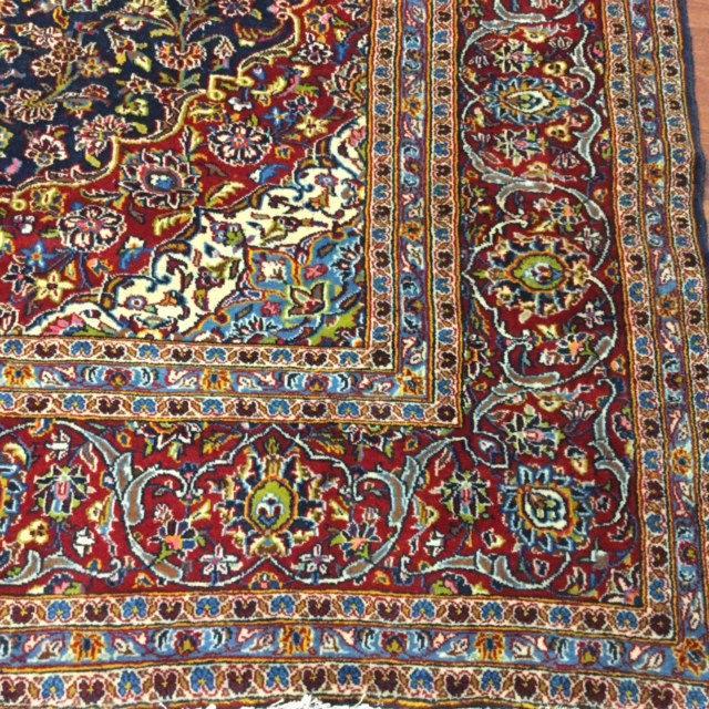 vintage Persian Kashan Rug -2076