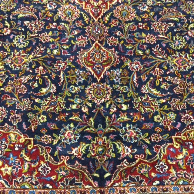 vintage Persian Kashan Rug -2076
