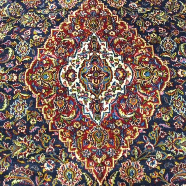 vintage Persian Kashan Rug -2076
