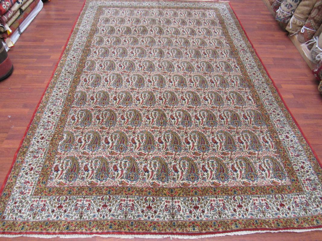 Vintage Persian Qum Rug-3908