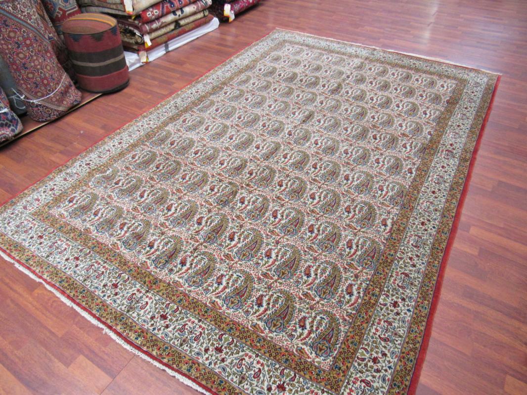 Vintage Persian Qum Rug-3908