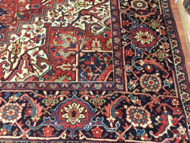 Antique Persian Heriz Rug-3411