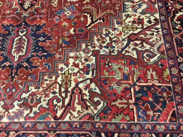 Antique Persian Heriz Rug-3411