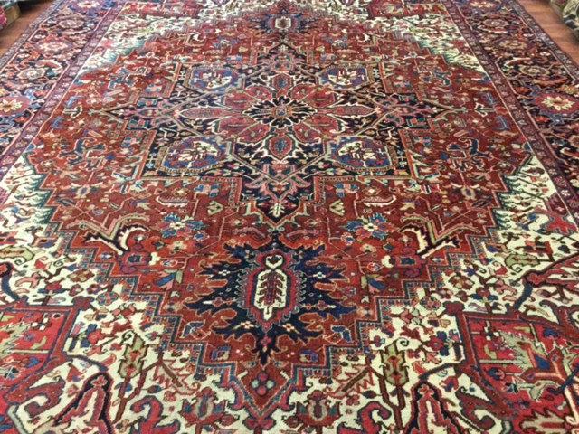 Antique Persian Heriz Rug-3411