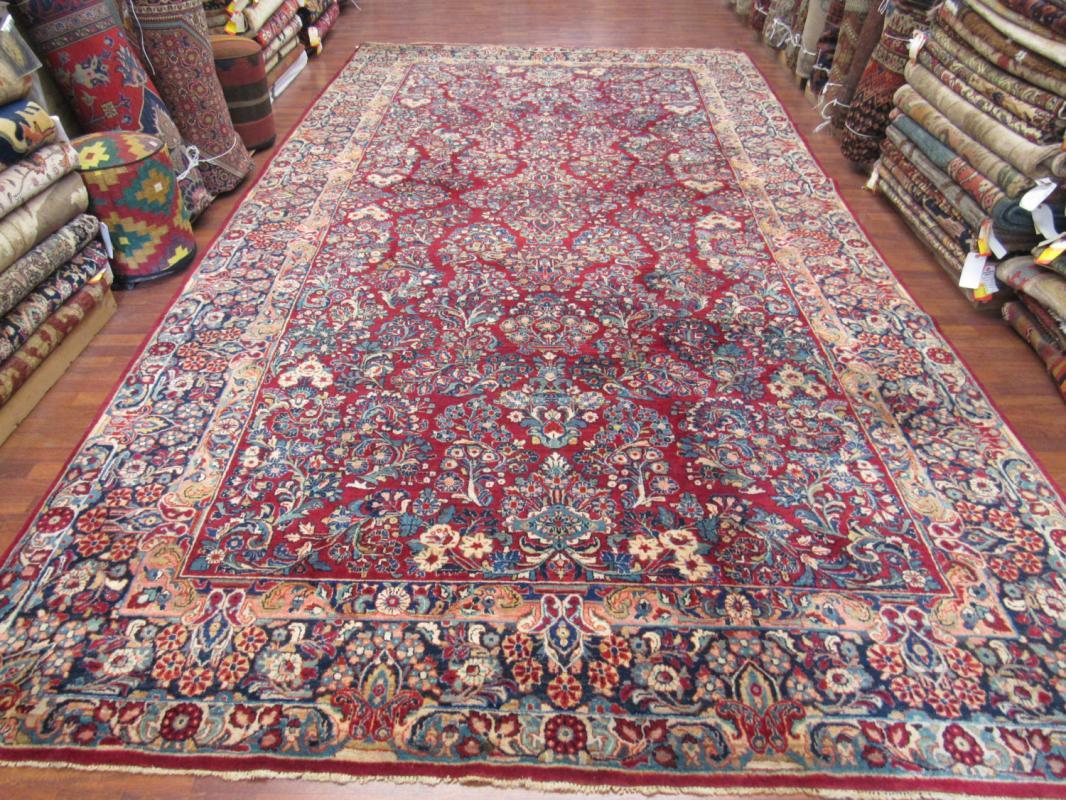 Antique Persian Sarouk Rug-4422