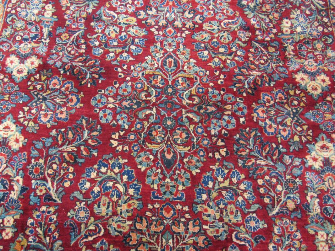 Antique Persian Sarouk Rug-4422
