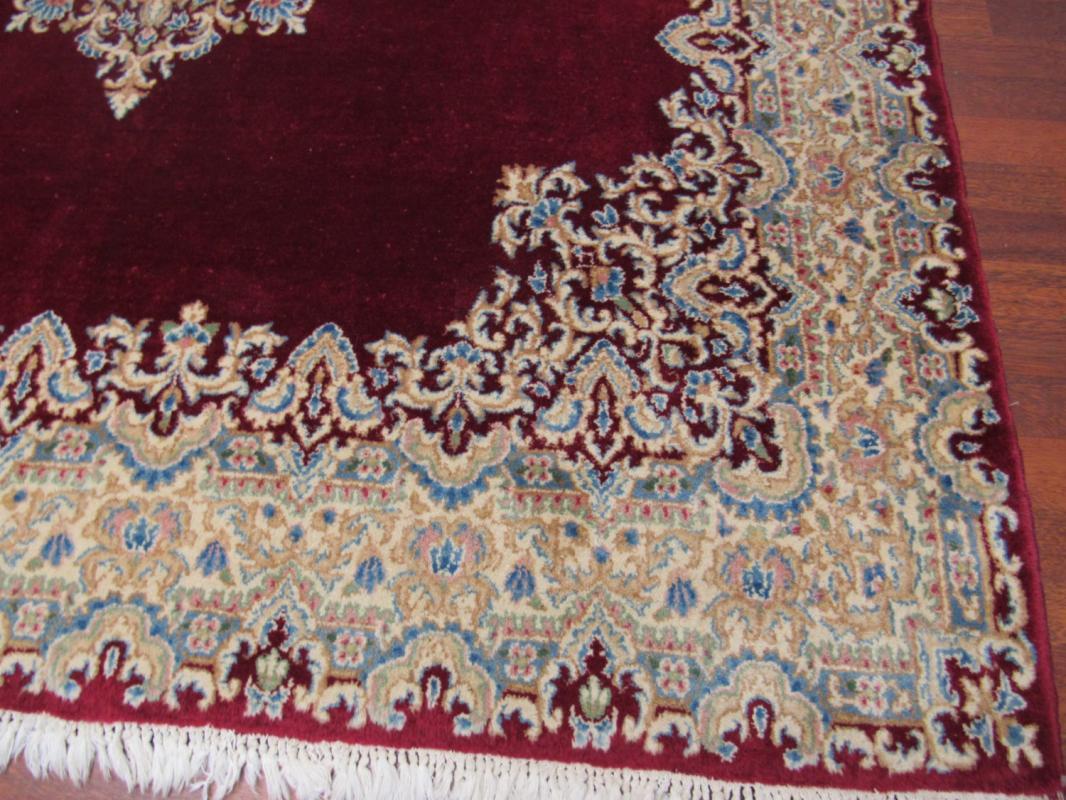 Antique Persian Squae Size Singed Kirman -411