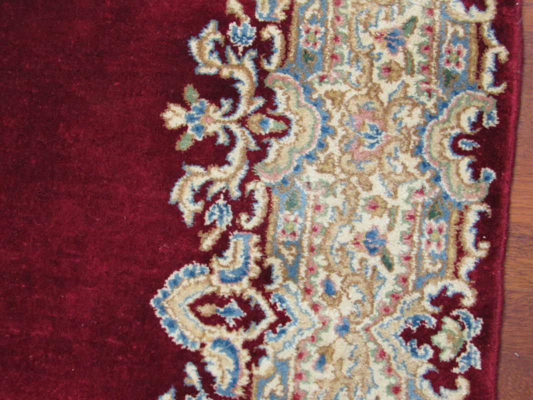 Antique Persian Squae Size Singed Kirman -411