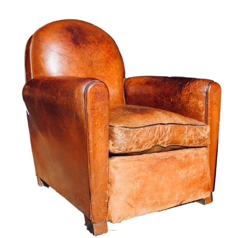 Leather Club Chair made around 1920