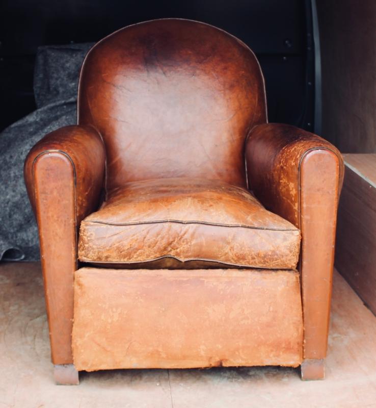 Leather Club Chair made around 1920