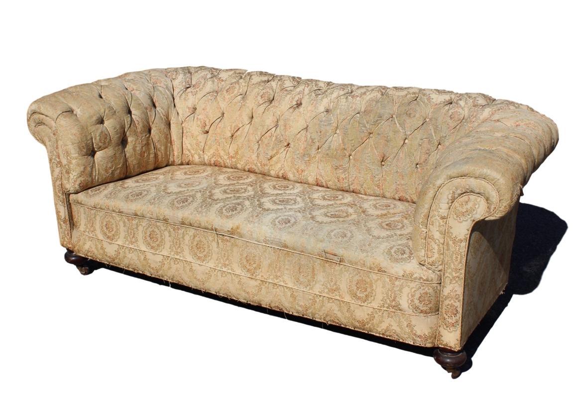 Lovely Worn Chesterfield Sofa