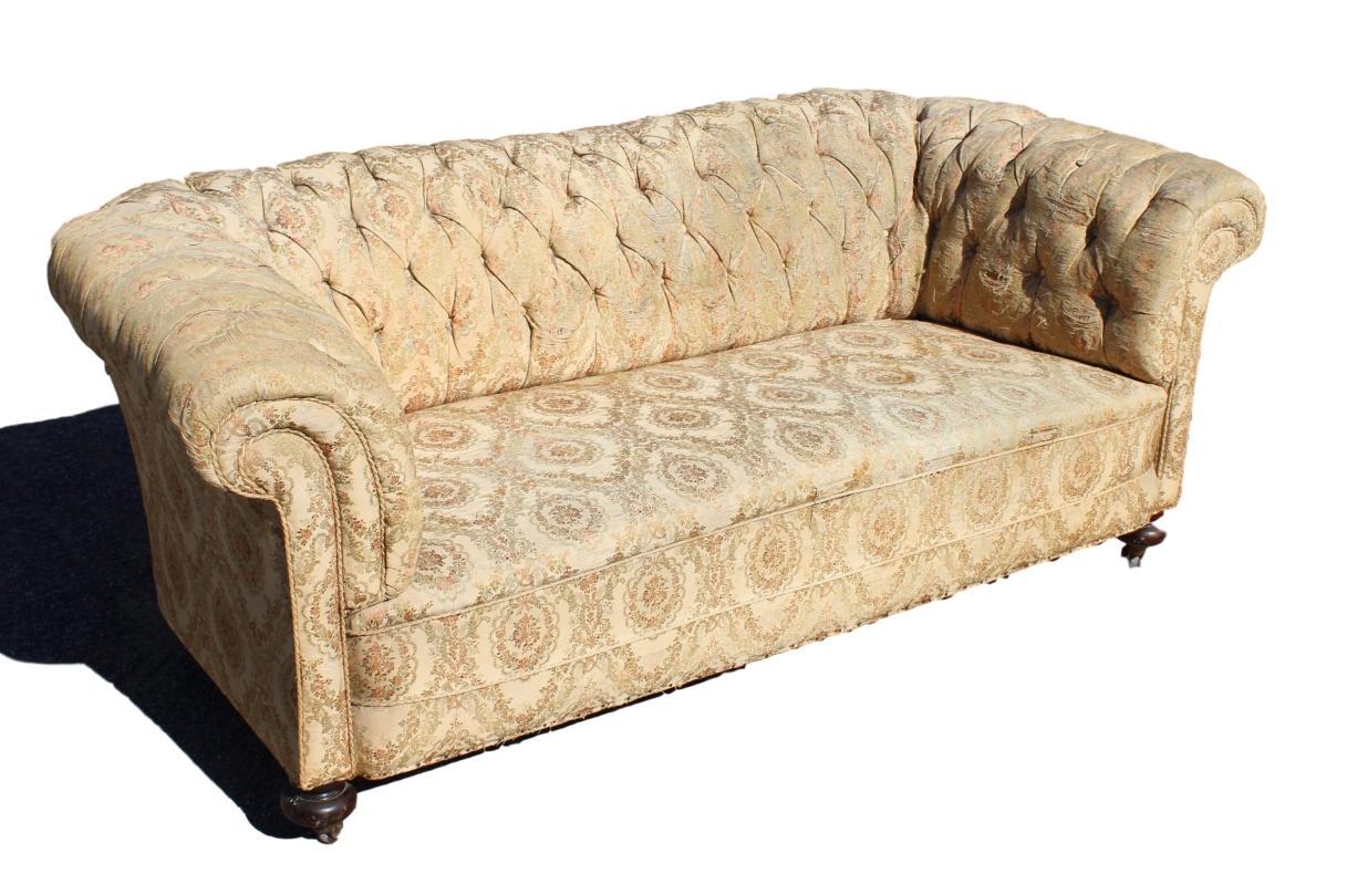 Lovely Worn Chesterfield Sofa