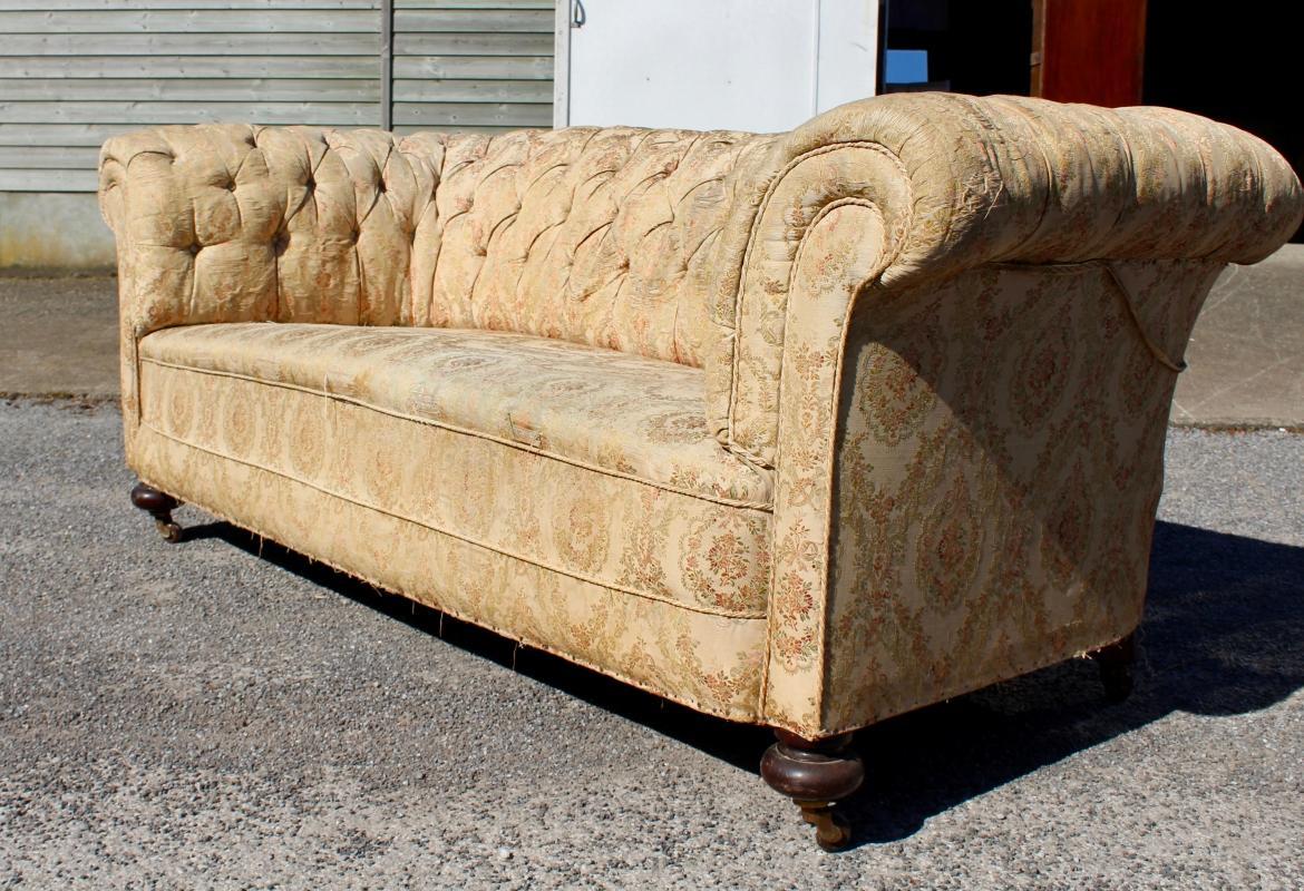 Lovely Worn Chesterfield Sofa