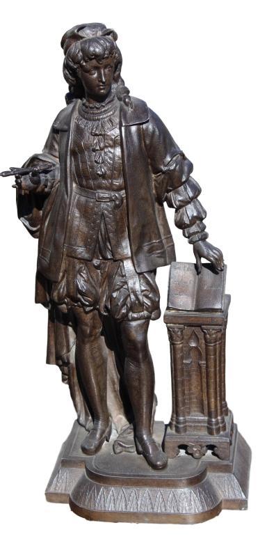 Pair of Victorian Spelter Figures