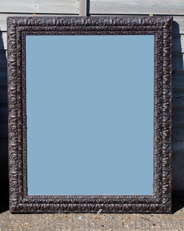 Large Pair of Mirrors with Bevelled Glass